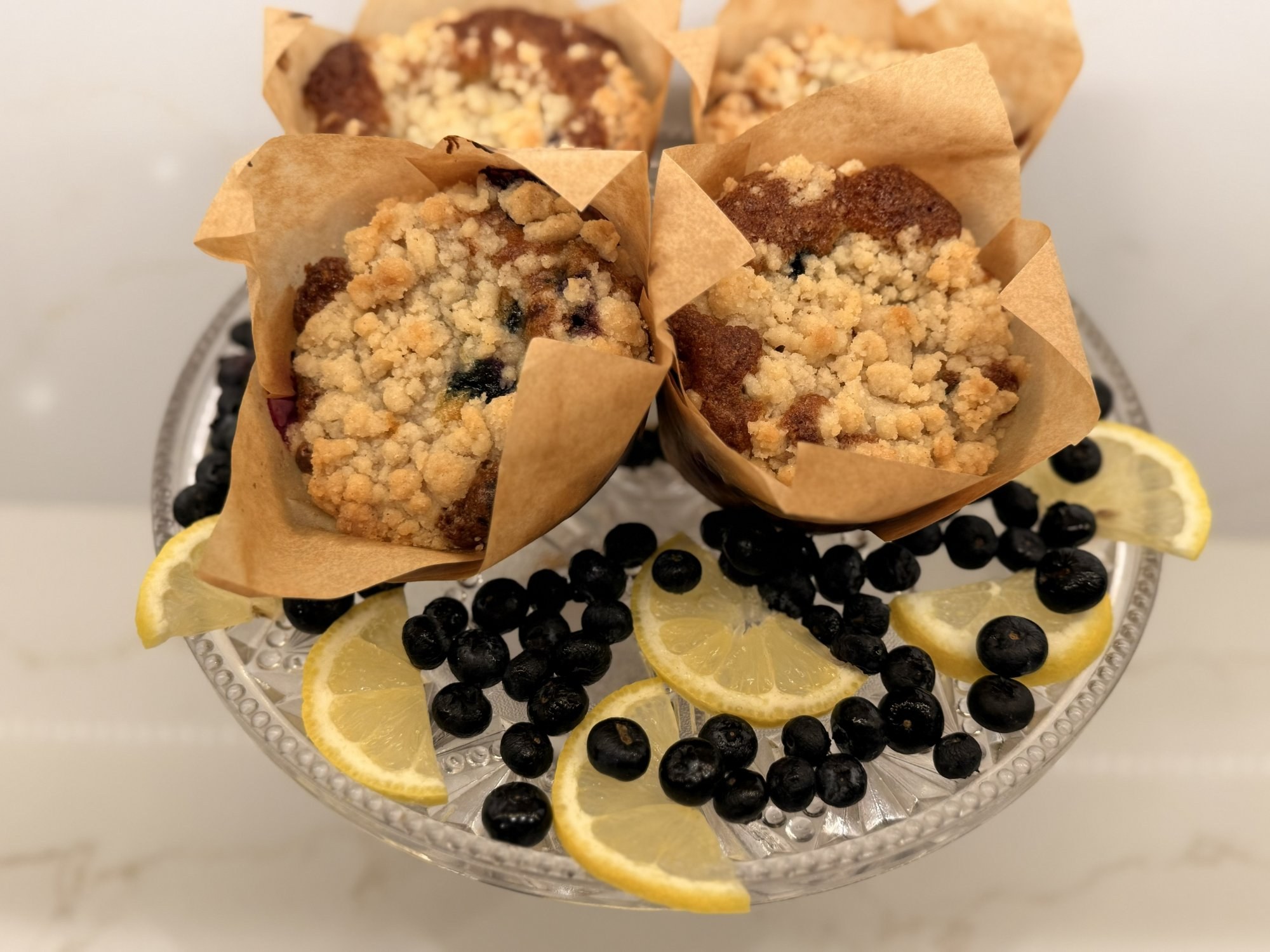 Jumbo lemon blueberry muffins — Belles Boutique & Bakery